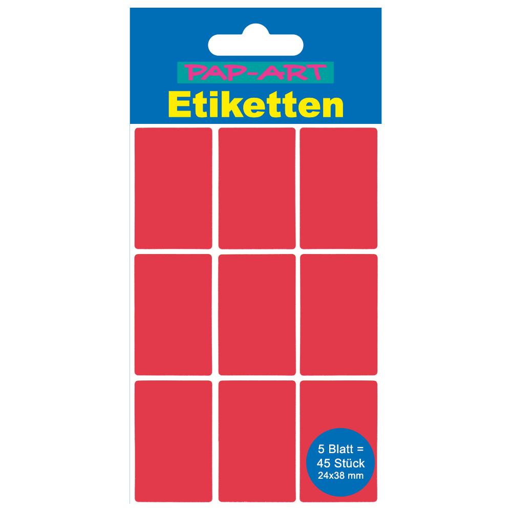 PAP-ART Vielzweck-Etiketten rot 24x38mm