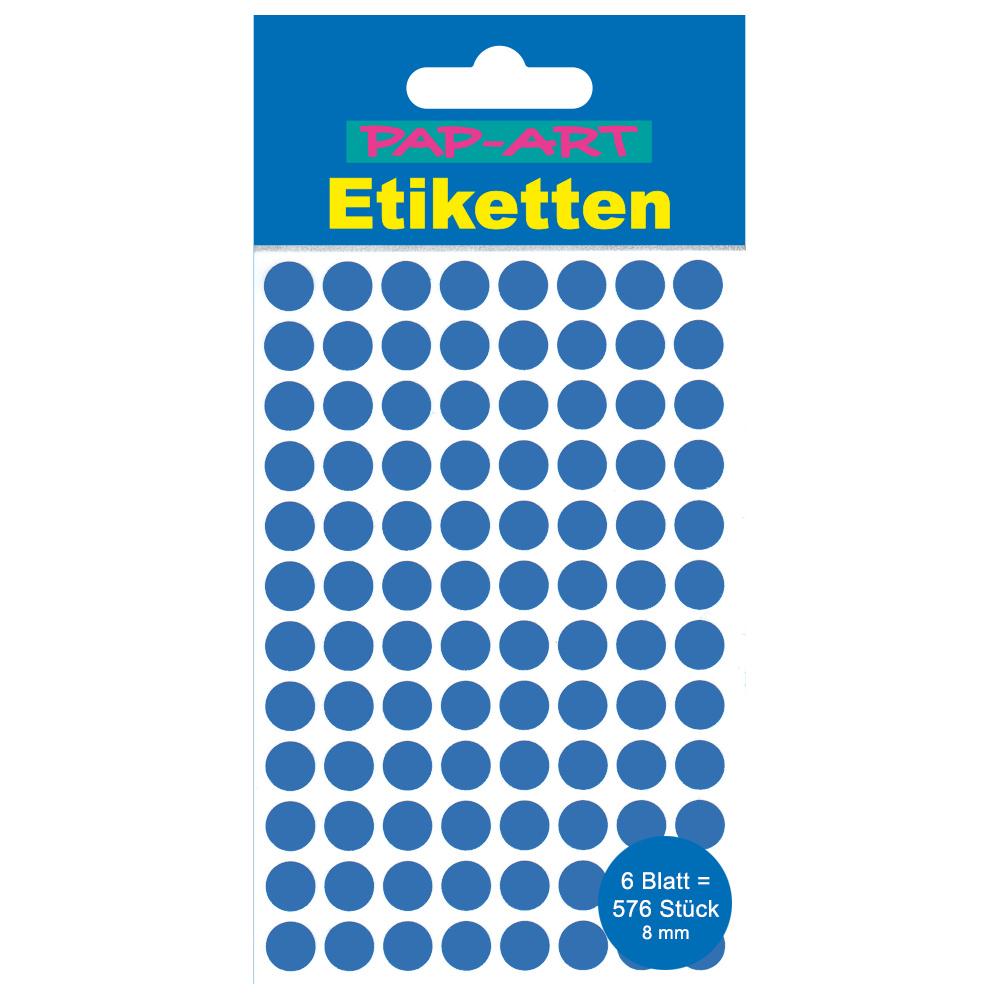PAP-ART Markierungspunkte blau 8mm