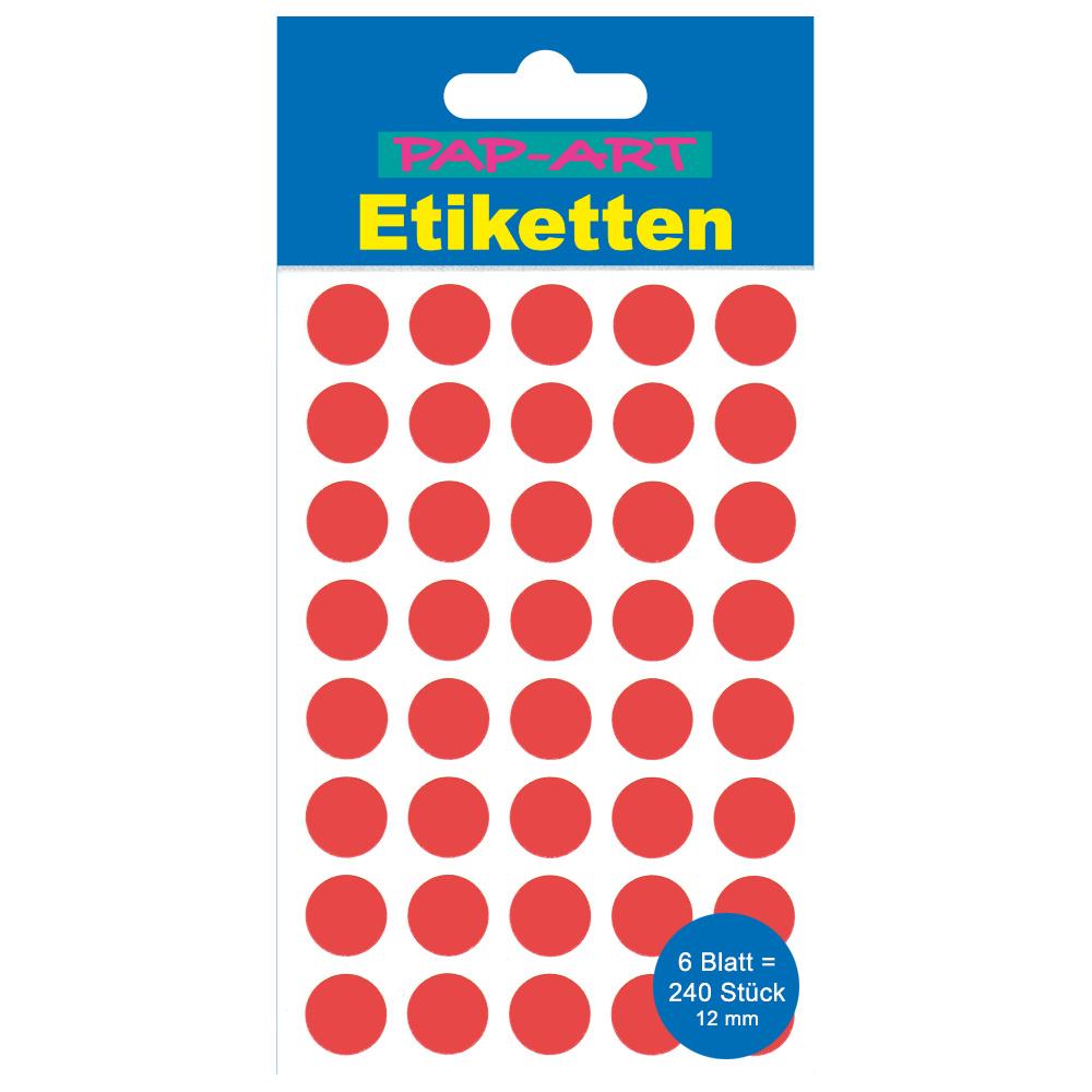 PAP-ART Markierungspunkte rot 12mm