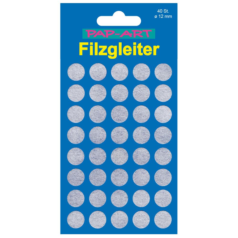 PAP-ART Filzgleiter weiss 12mm