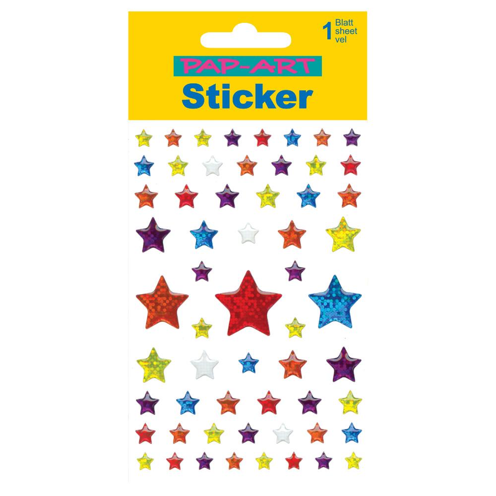 PAP-ART Sticker Sterne crystal