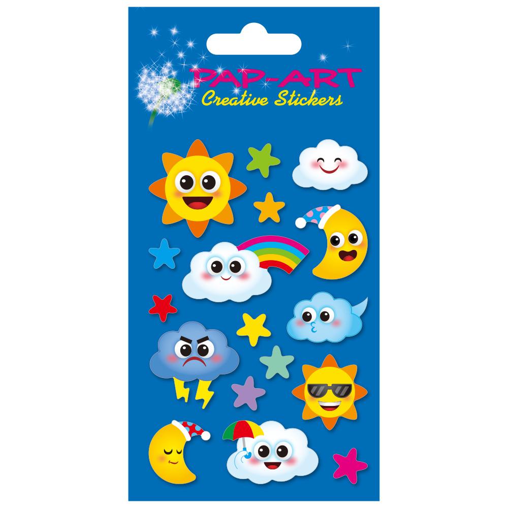 PAP-ART Relief-Sticker Smileys 8x12cm