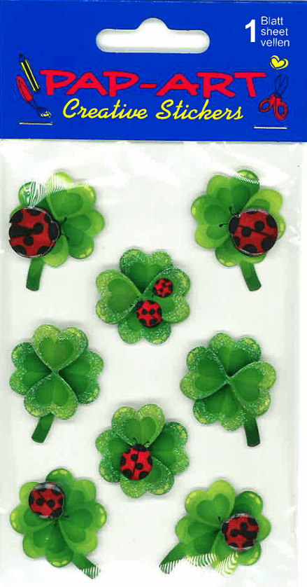 PAP-ART Handmade Sticker GLÜCK