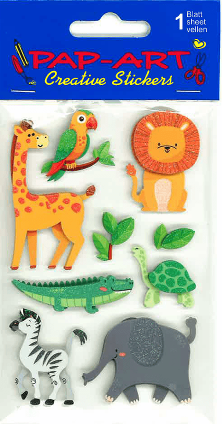 PAP-ART Handmade Sticker TIERE