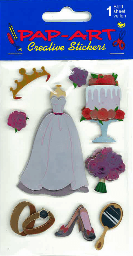 PAP-ART Handmade Sticker BRAUT