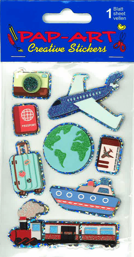 PAP-ART Handmade Sticker REISEN