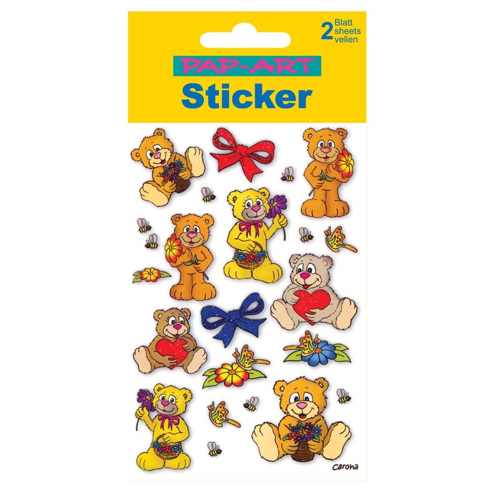 PAP-ART Sticker Glitter Teddies