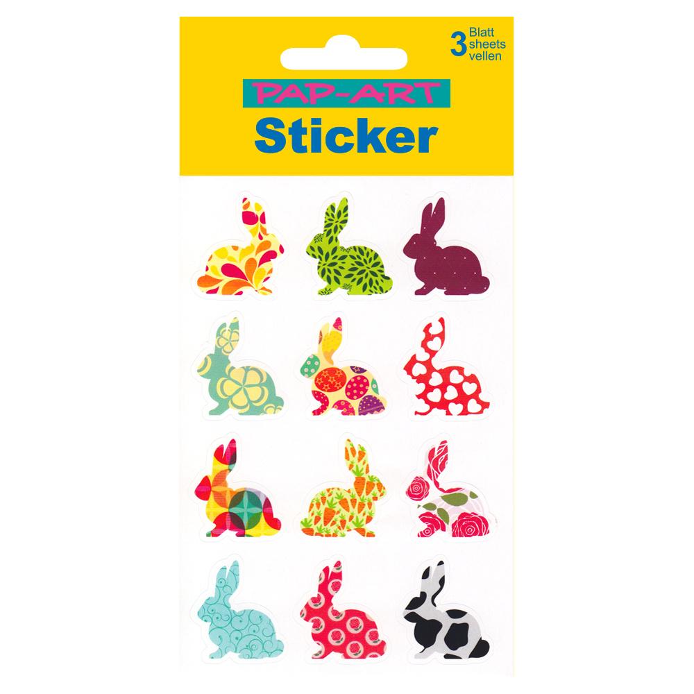 PAP-ART Sticker Blumen&Häschen