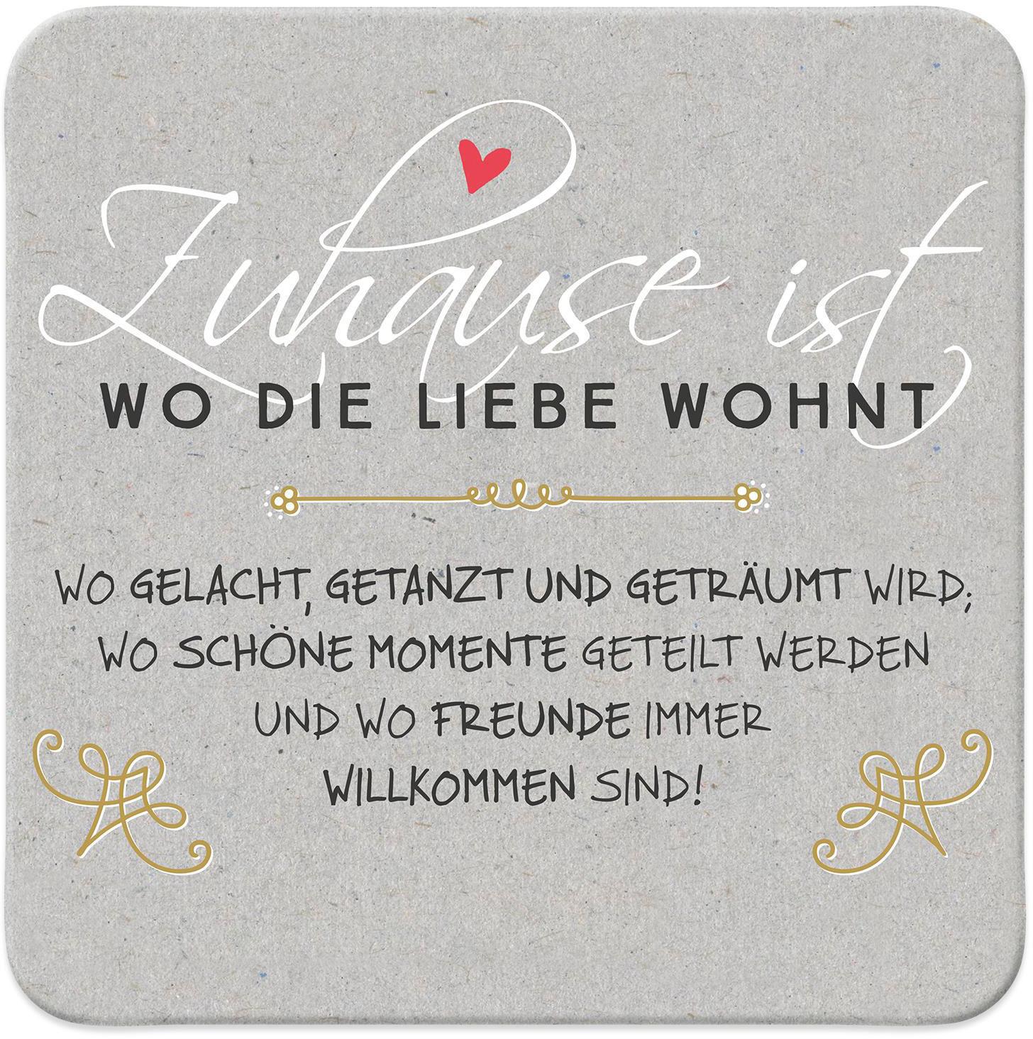 H:)PPYlife Untersetzer »Zuhause«