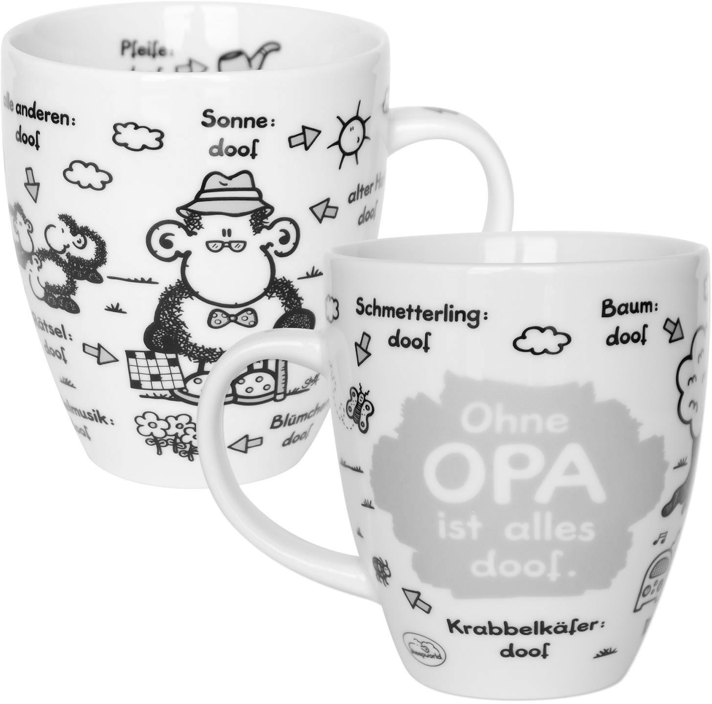 sheepworld Tasse »Ohne Opa ist alles doof.«