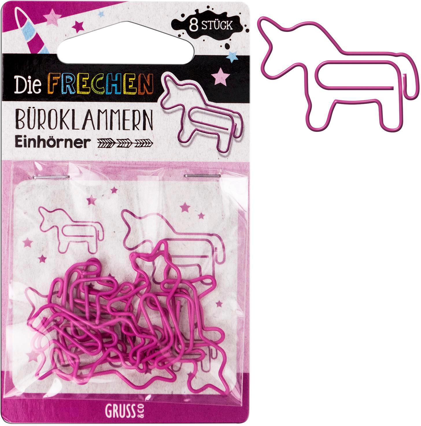 GRUSS&CO Büroklammern »Einhörner«