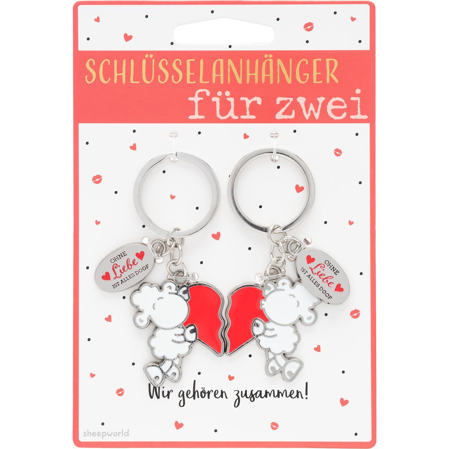 Produktbild sheepworld Schlüsselanhänger für Zwei »Ohne Liebe ist alles doof« 2 von 2