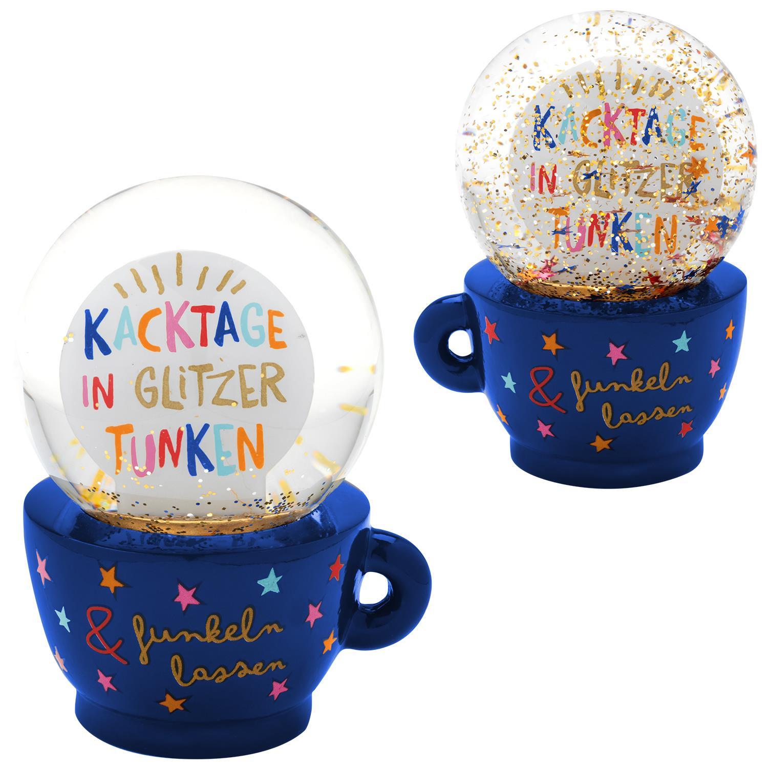 H:)PPYlife Traumkugel »Kacktage in Glitzer tunken«