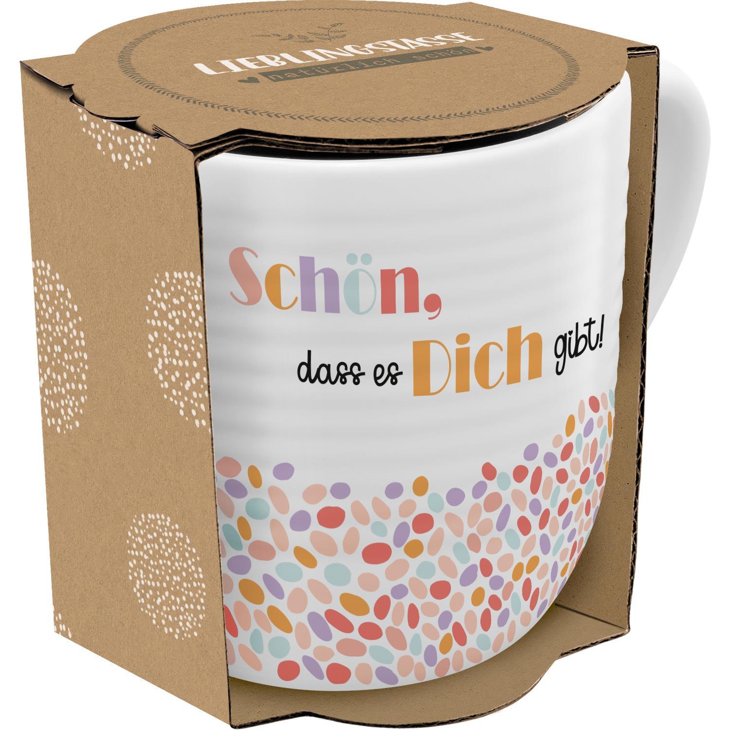 Produktbild GRUSS&CO Tasse Rillen »Schön, dass es Dich gibt!« 2 von 3