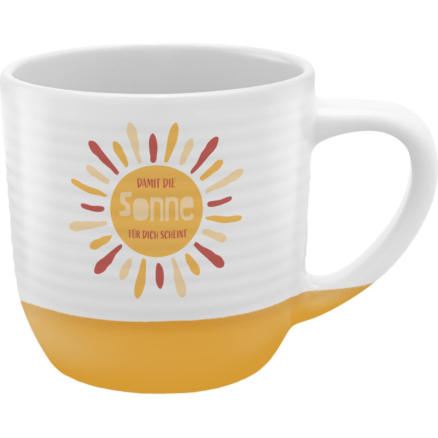 GRUSS&CO Tasse Rillen M:SONNE