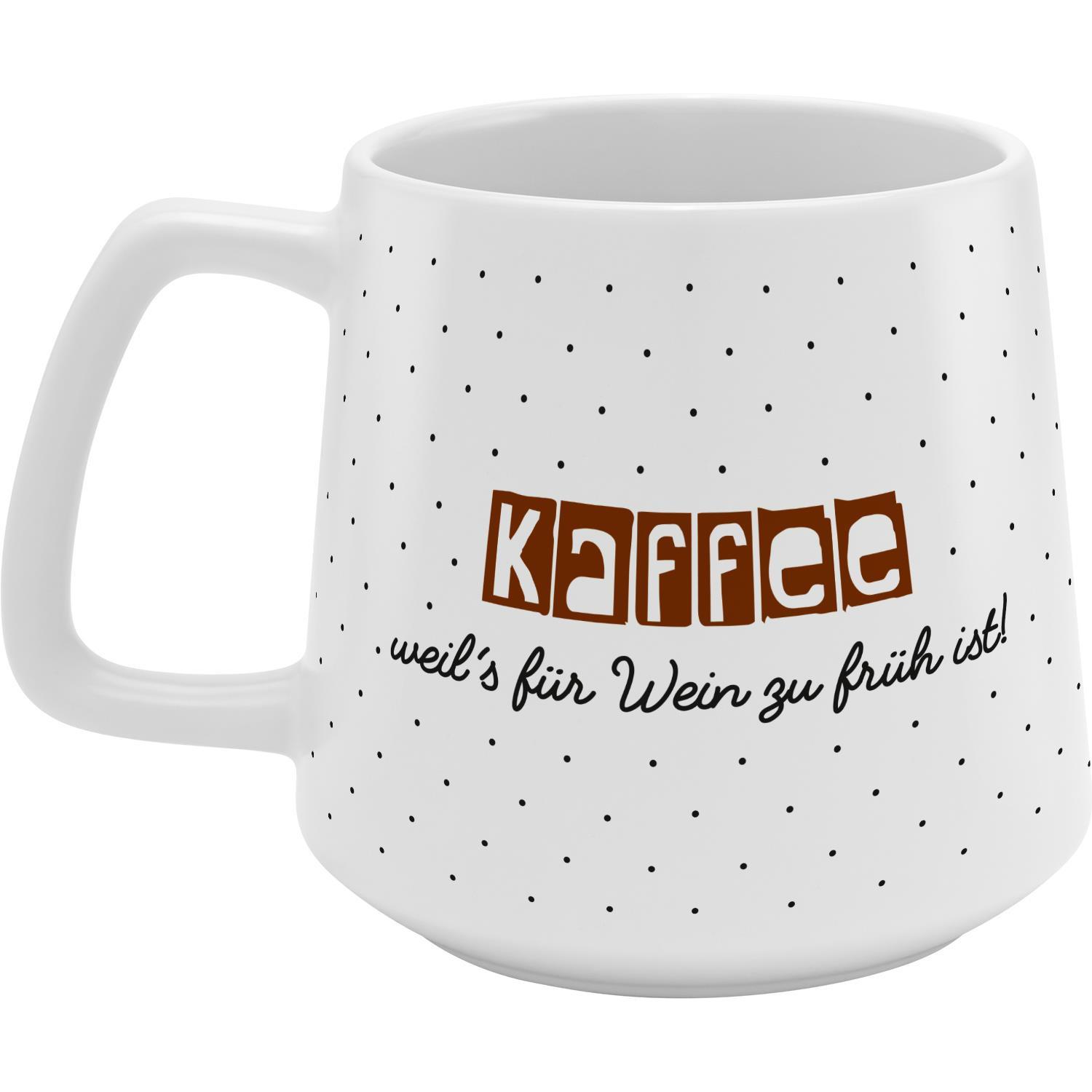 Produktbild GRUSS&CO Tasse Konisch »Kaffee weil's für Wein zu früh ist!« 3 von 3