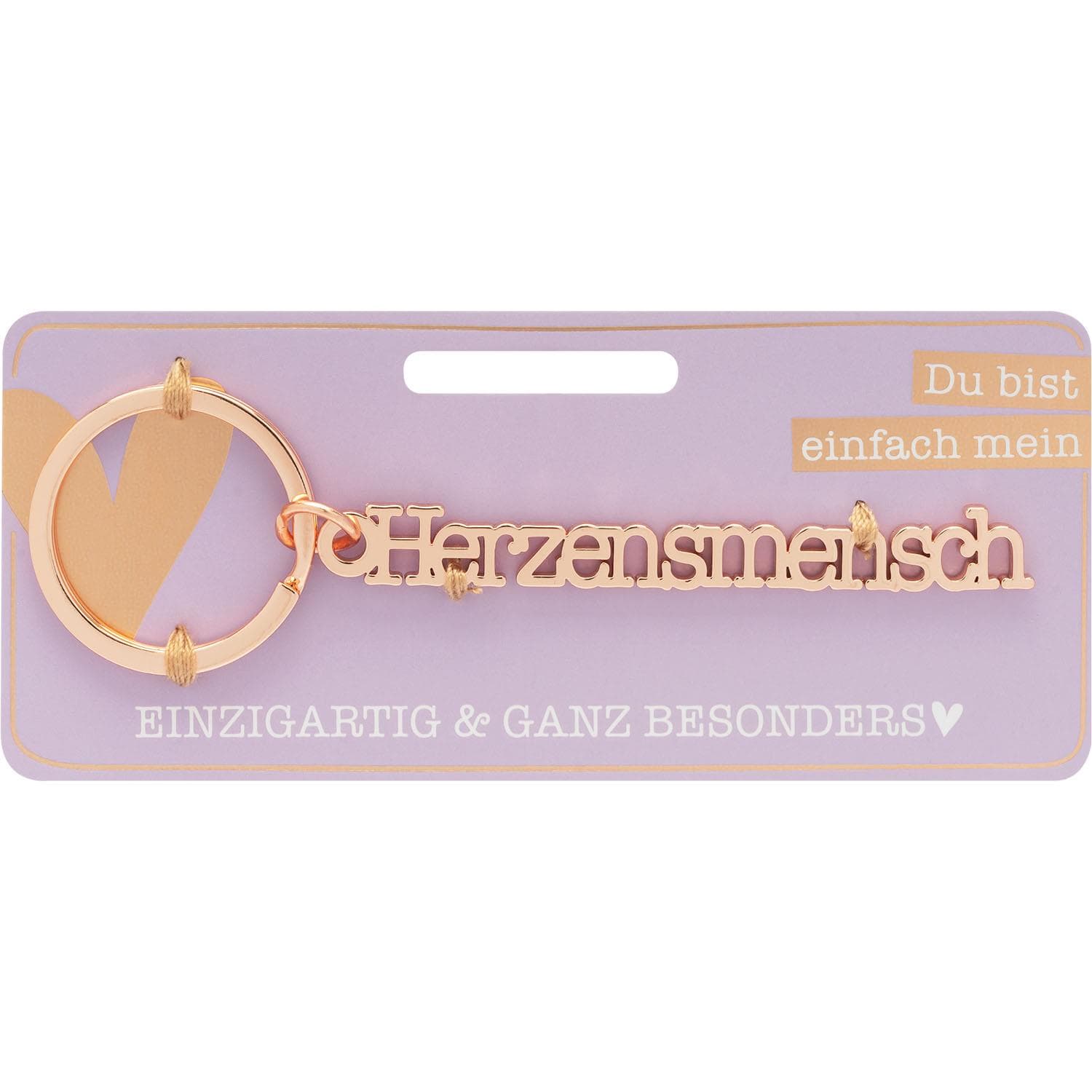 GRUSS&CO Schlüsselanhänger »Herzensmensch«