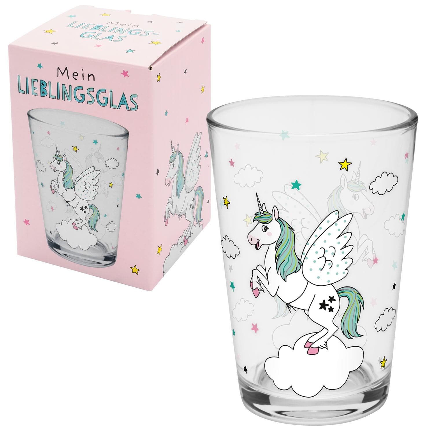 GRUSS&CO Trinkglas »Einhorn«