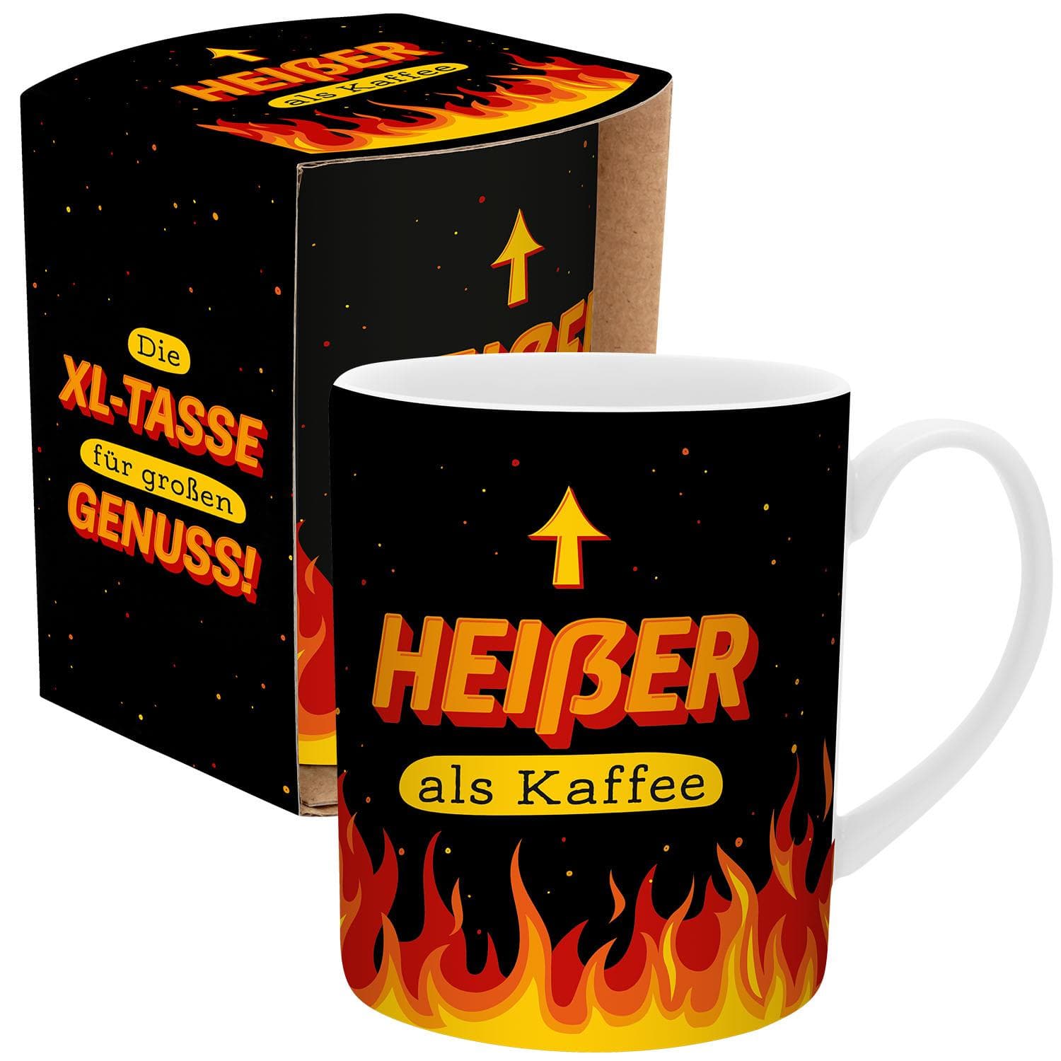 GRUSS&CO XL Tasse »Heißer als Kaffee«