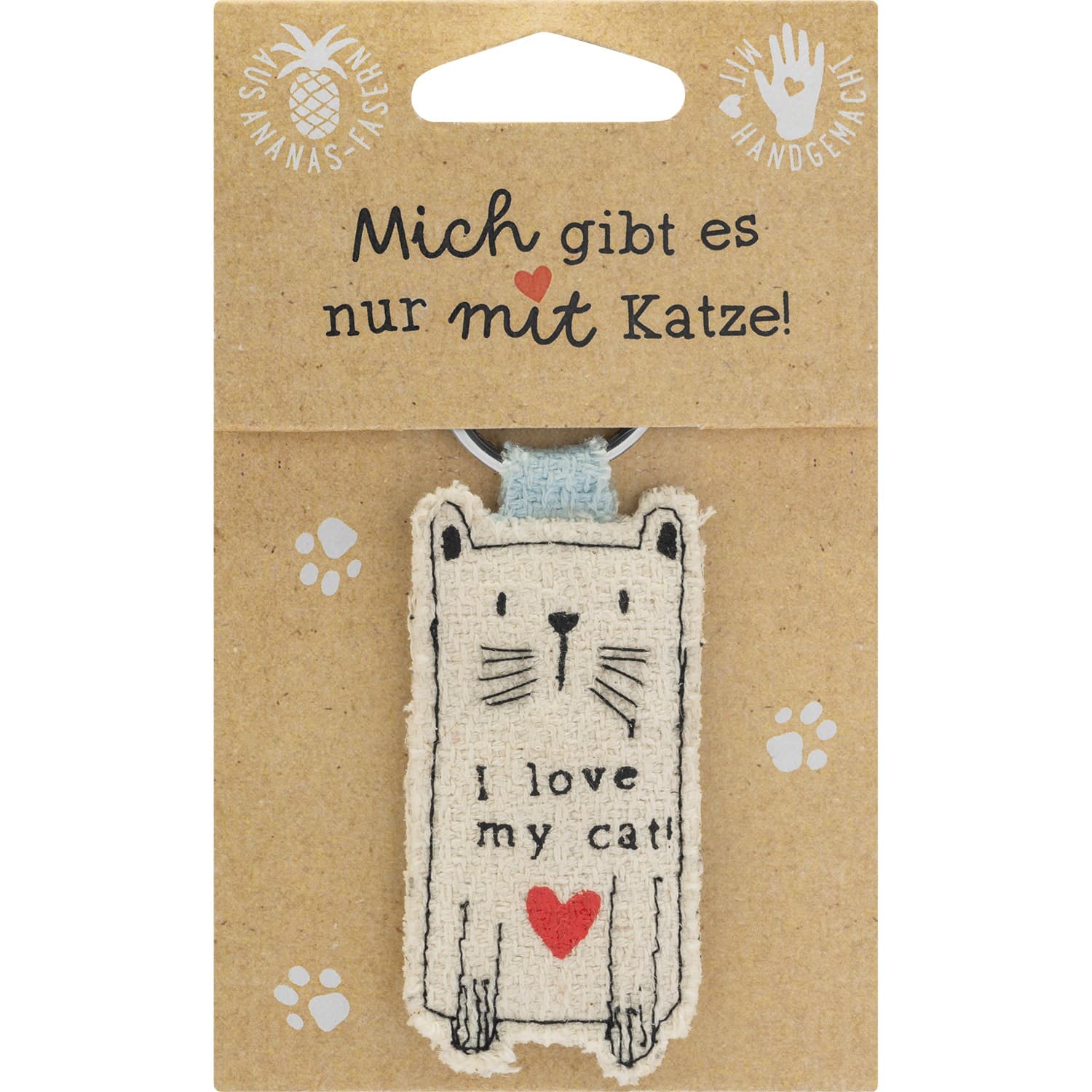 GRUSS&CO Schlüsselanhänger »I love my cat!«