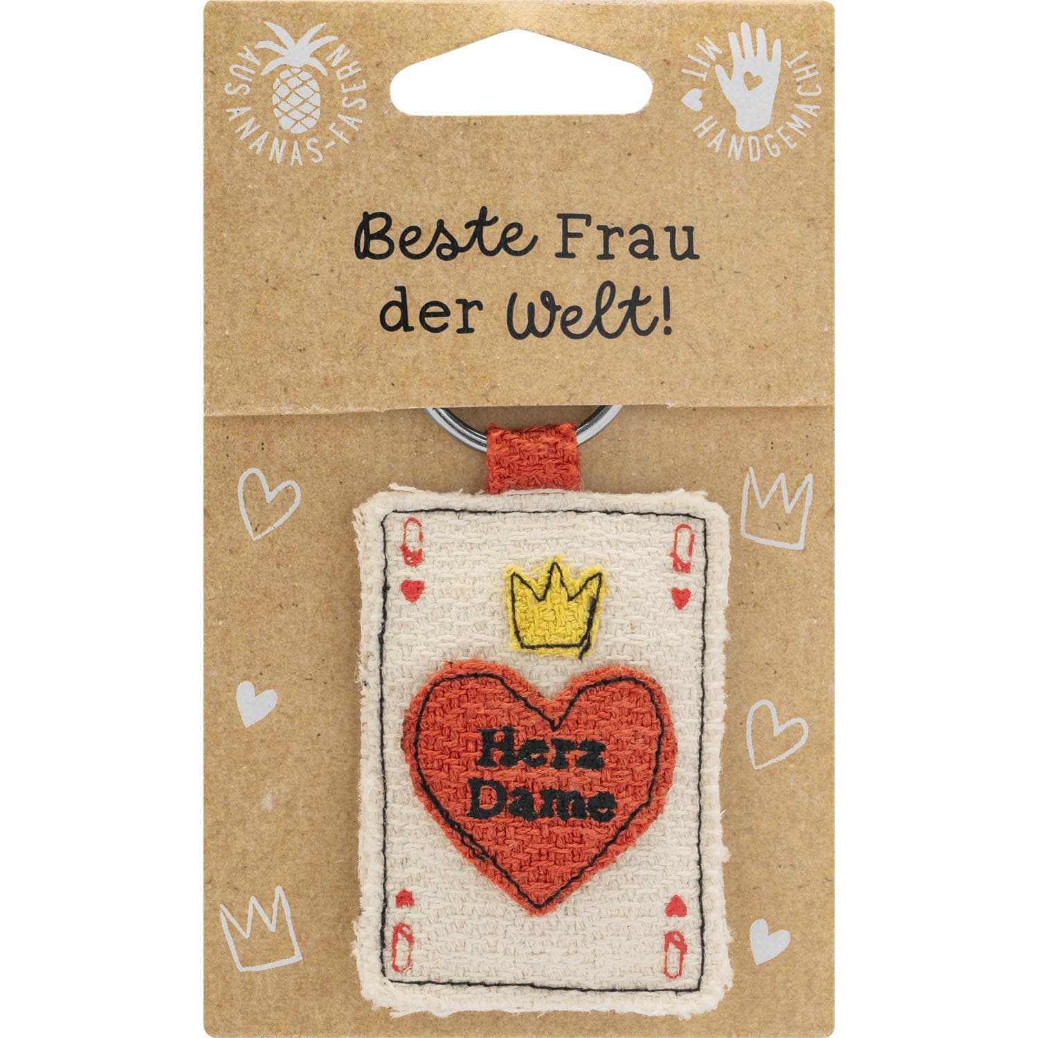 GRUSS&CO Schlüsselanhänger »Herz Dame«