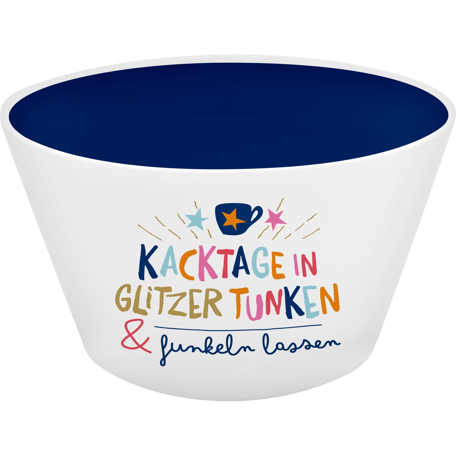 HAPPYLIFE Schale »Kacktage in Glitzer tunken & funkeln lassen«