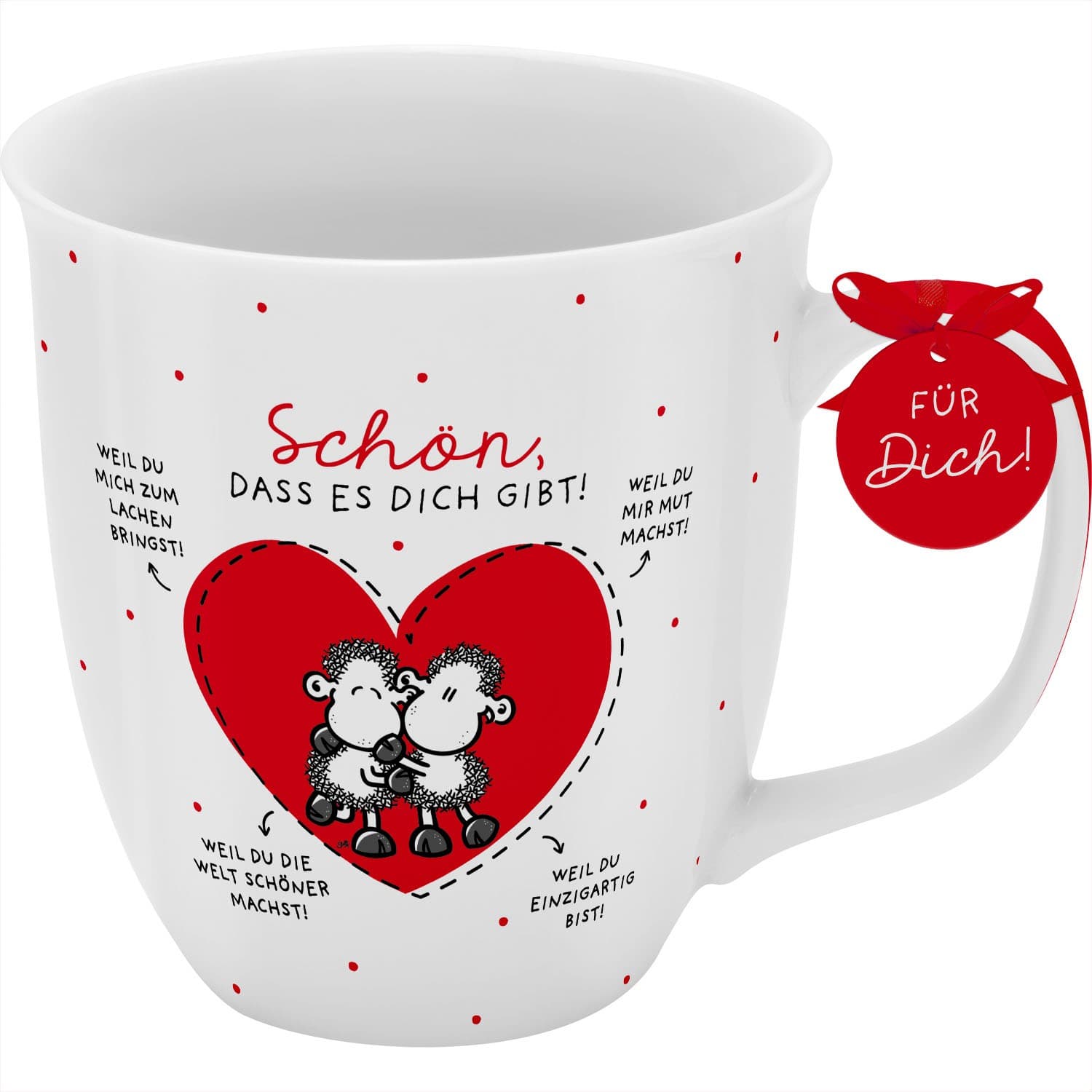 sheepworld Tasse »Schön, dass es dich gibt!«