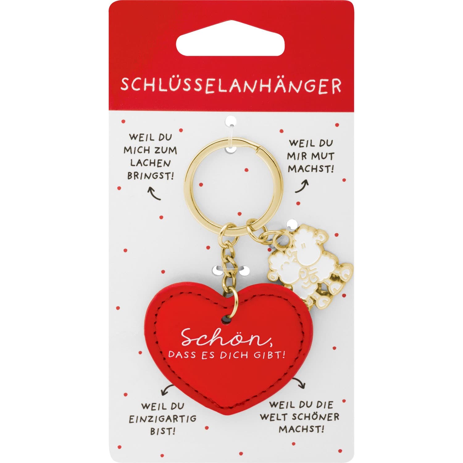sheepworld Schlüsselanhänger »Schön, dass es dich gibt!«