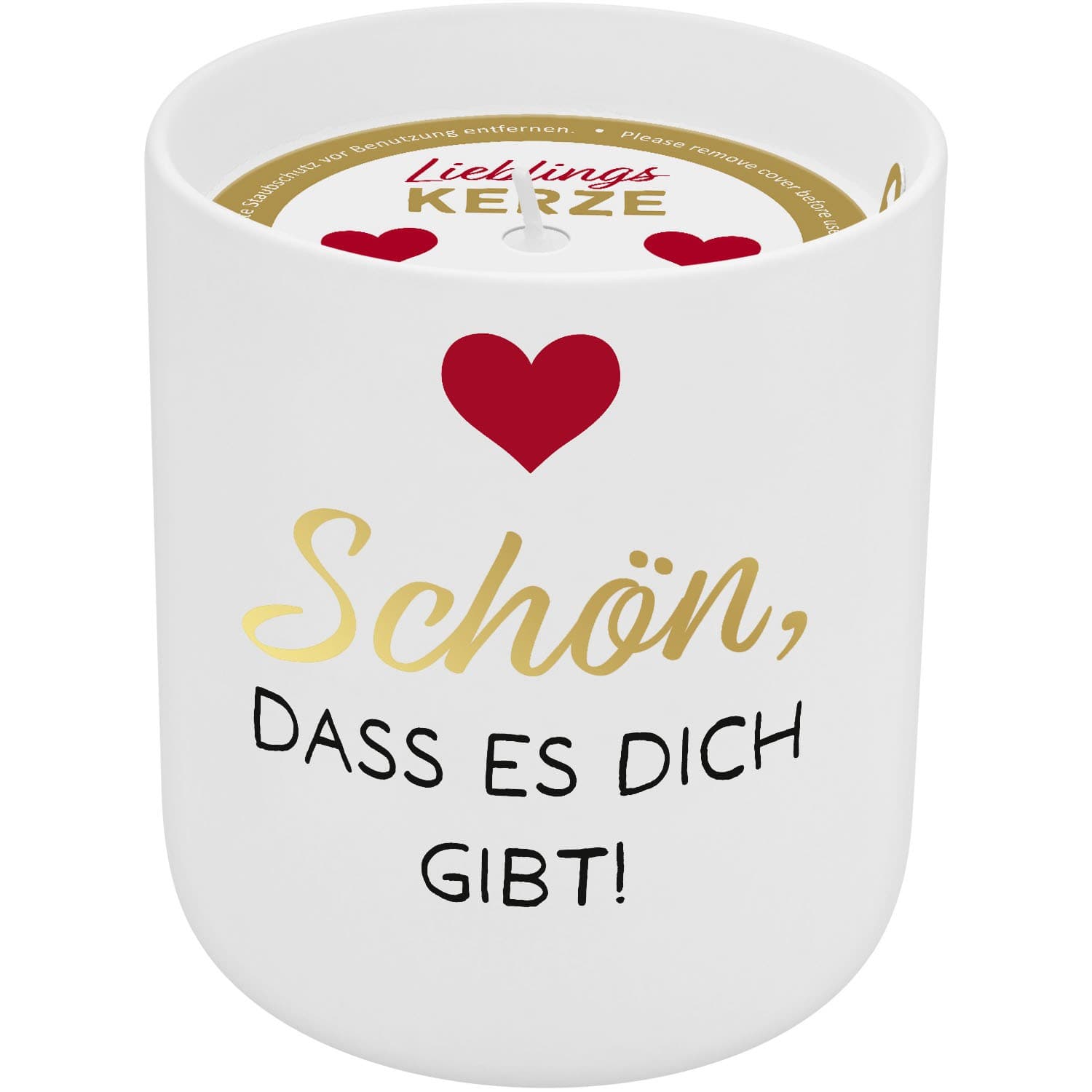 GRUSS&CO Kerze »Schön, dass es dich gibt!«