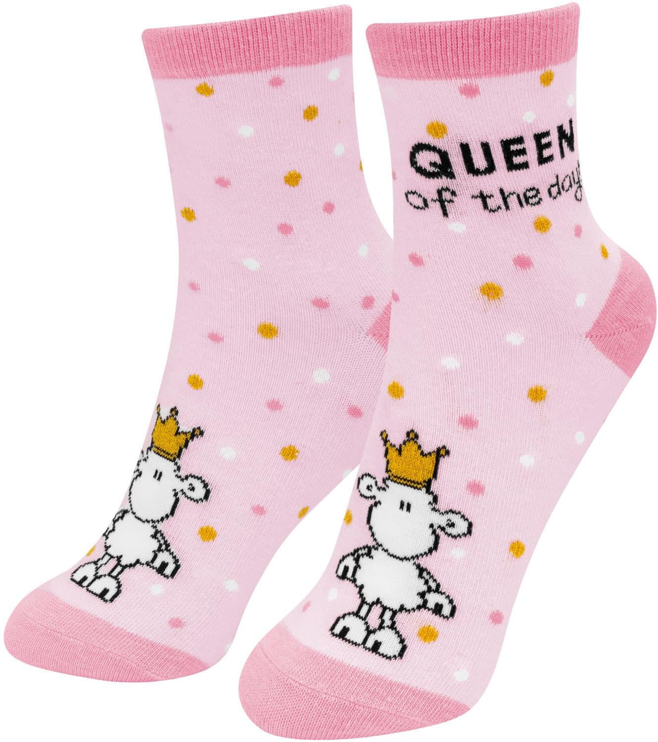 sheepworld Zaubersocken Glitzergarn »Queen of the day!«