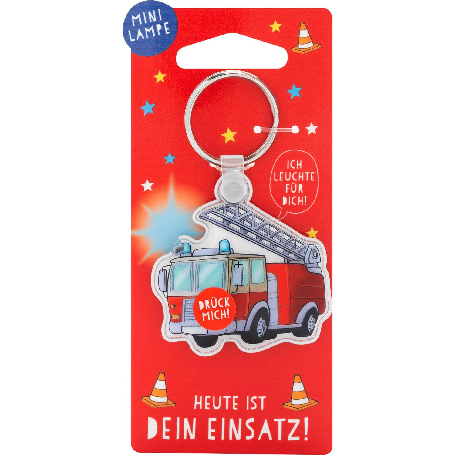 GRUSS&CO Schlüsselanhänger Mini Lampe »Feuerwehr«