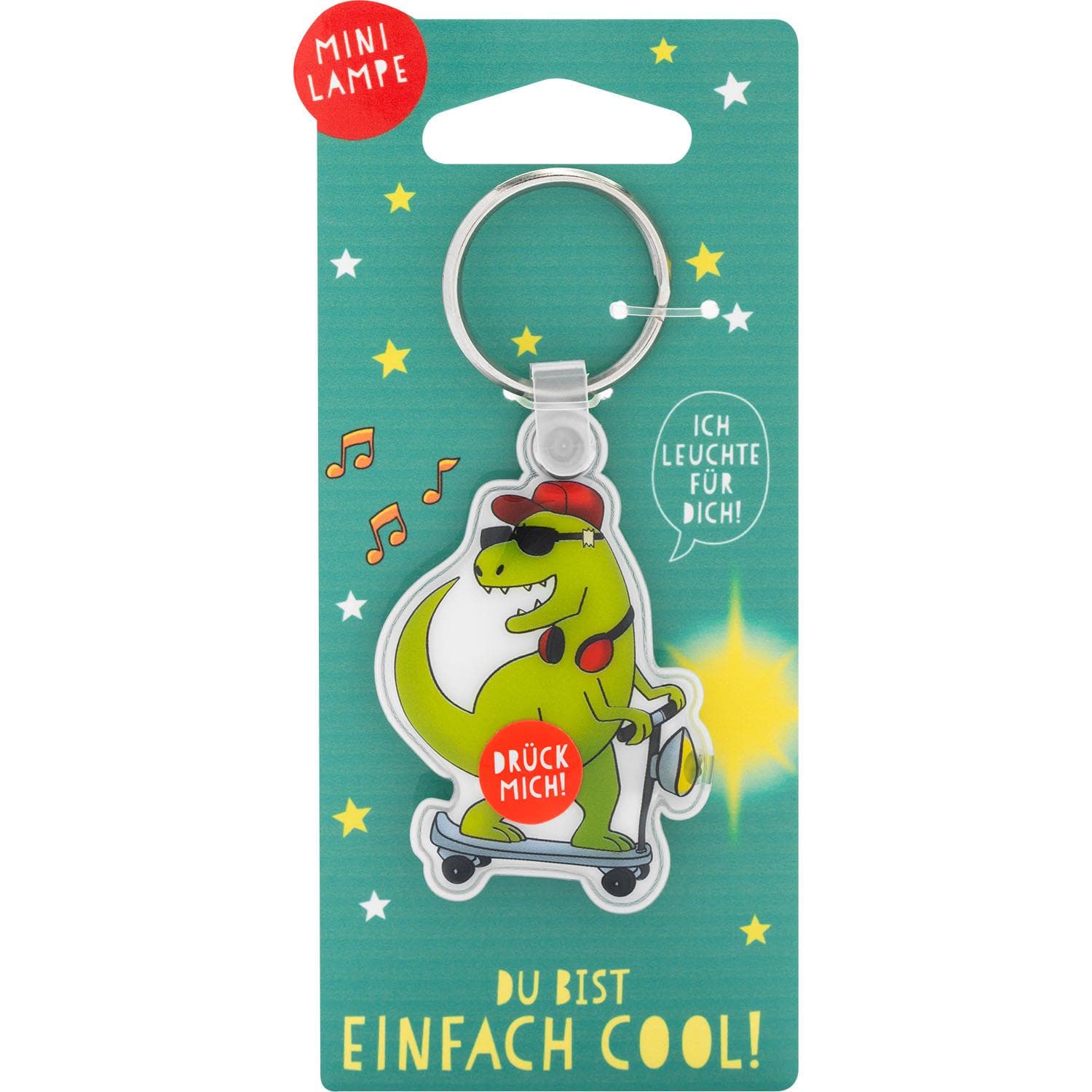 GRUSS&CO Schlüsselanhänger Mini Lampe »Dino«
