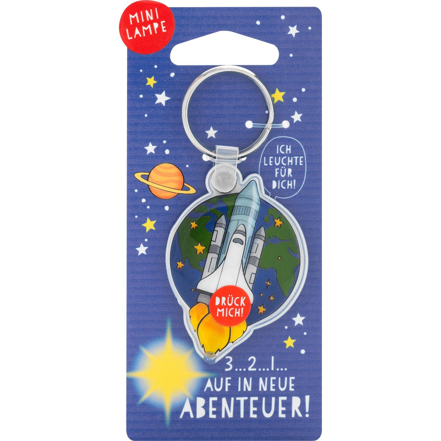GRUSS&CO Schlüsselanhänger Mini Lampe »Rakete«