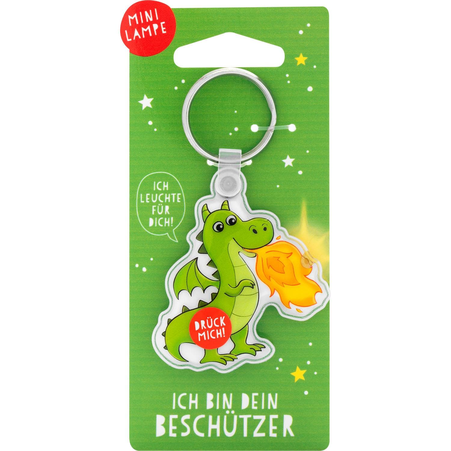 GRUSS&CO Schlüsselanhänger Mini Lampe »Drache«