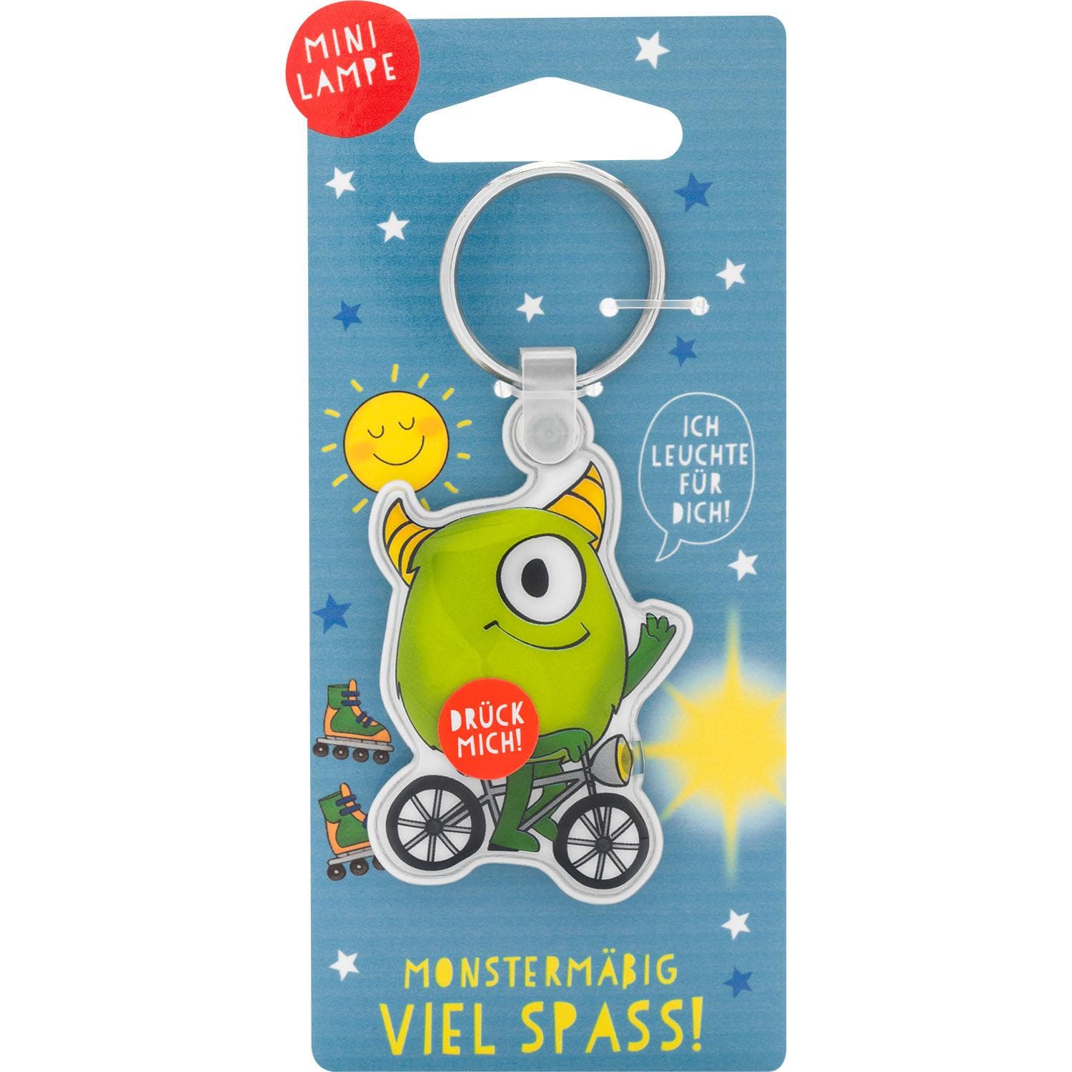 GRUSS&CO Schlüsselanhänger Mini Lampe »Monster«