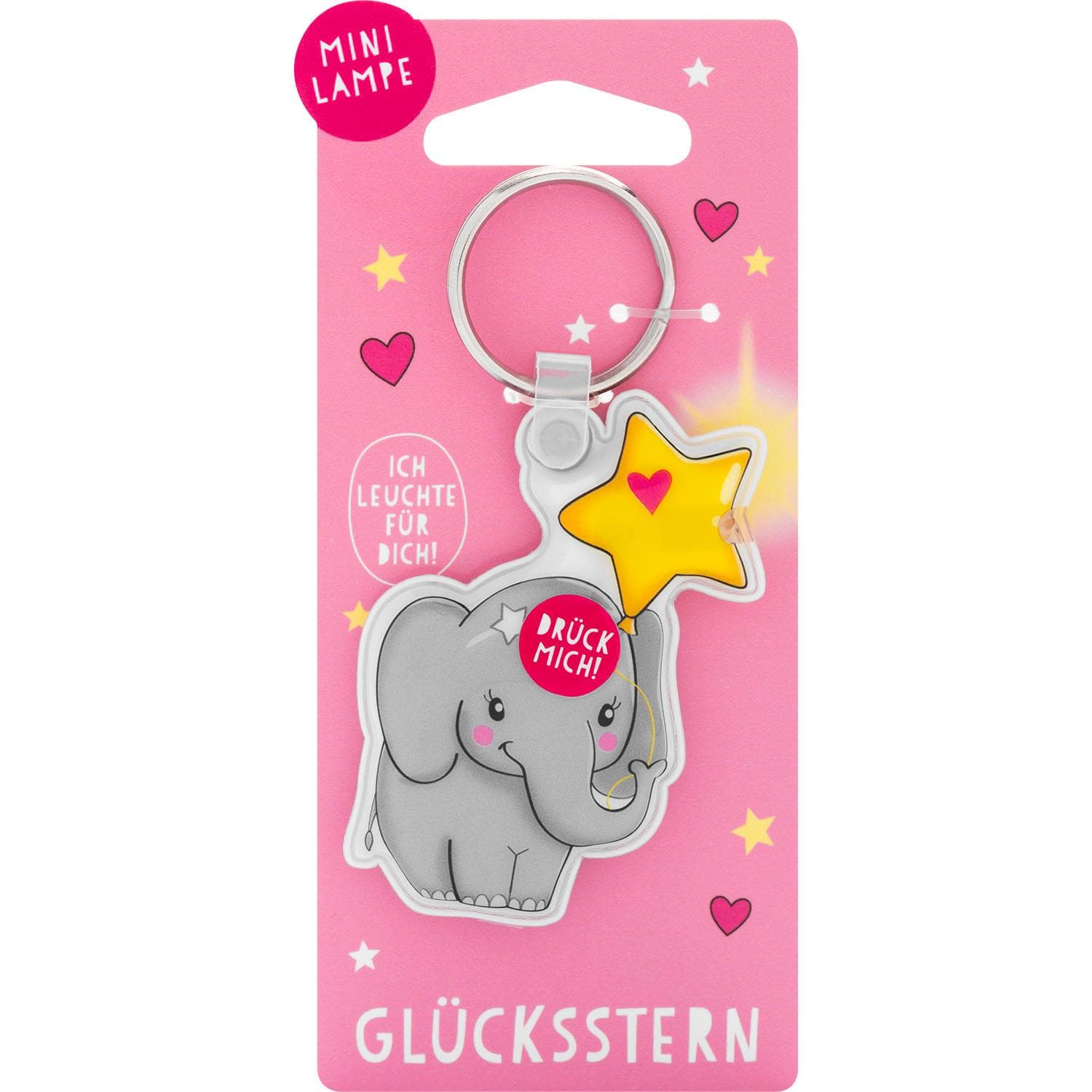 GRUSS&CO Schlüsselanhänger Mini Lampe »Elefant«