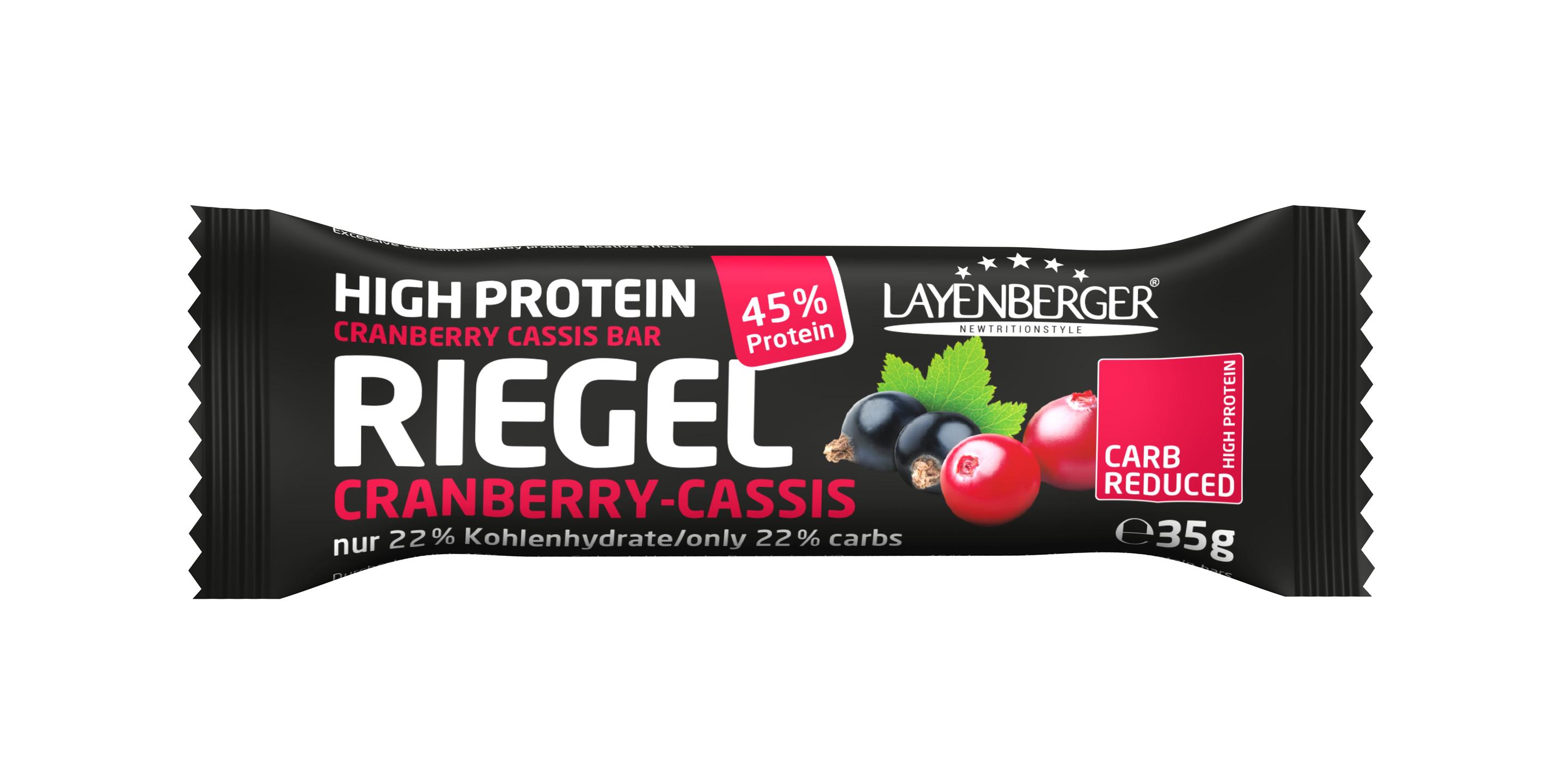 Layenberger High Protein Riegel Cranberry-Cassis
