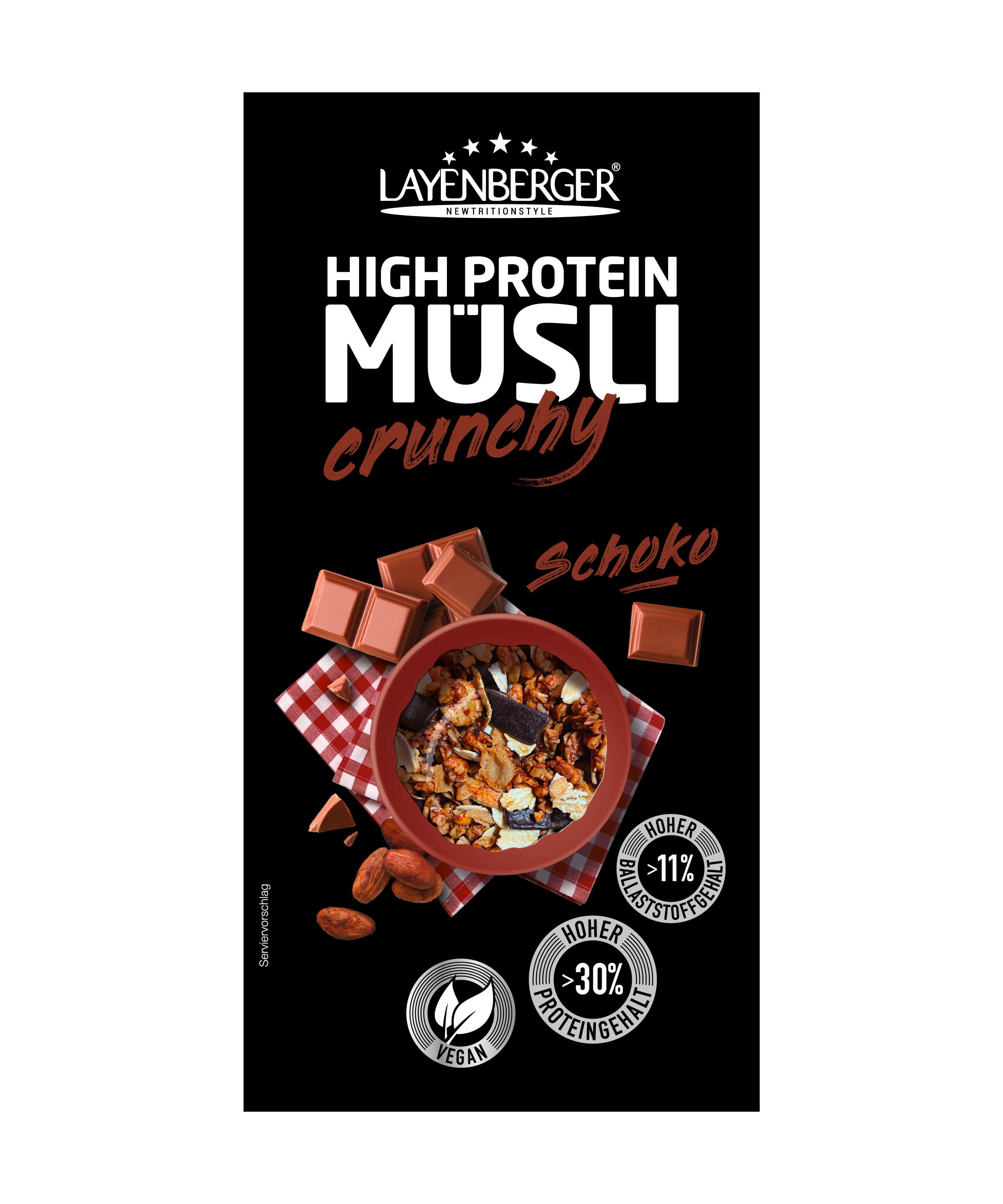 Layenberger High Protein Crunchy Müsli Schokolade