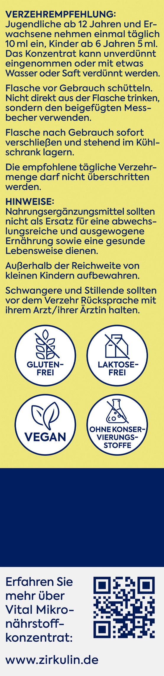 Produktbild Zirkulin Vital Mikronährstoffkonzentrat 3 von 5
