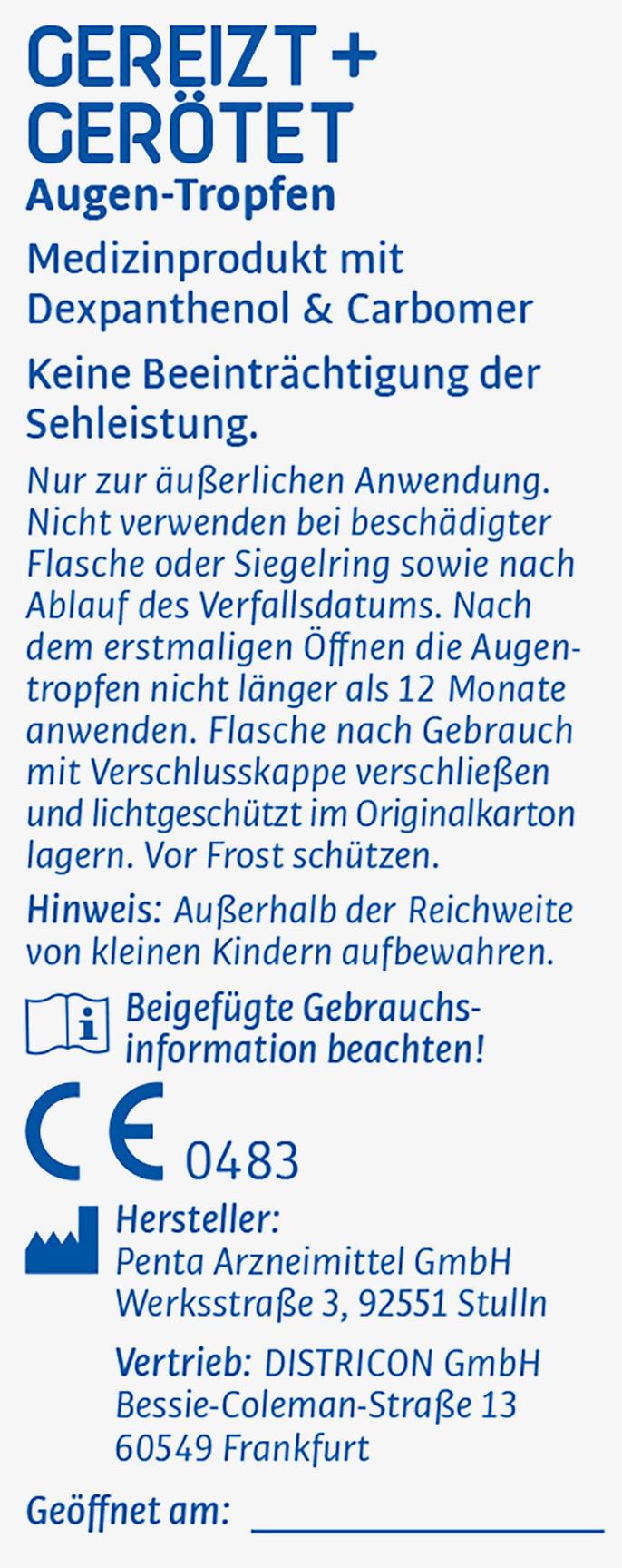 Produktbild EyeMedica Augentropfen Gereizt + Gerötet 3 von 4