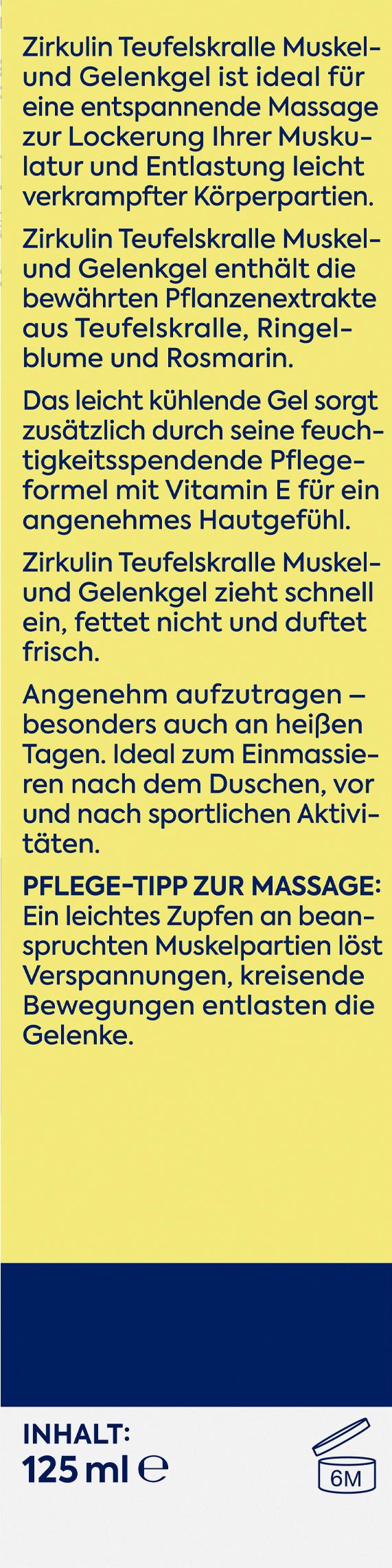 Produktbild Zirkulin Teufelskralle Muskel Gel 5 von 7