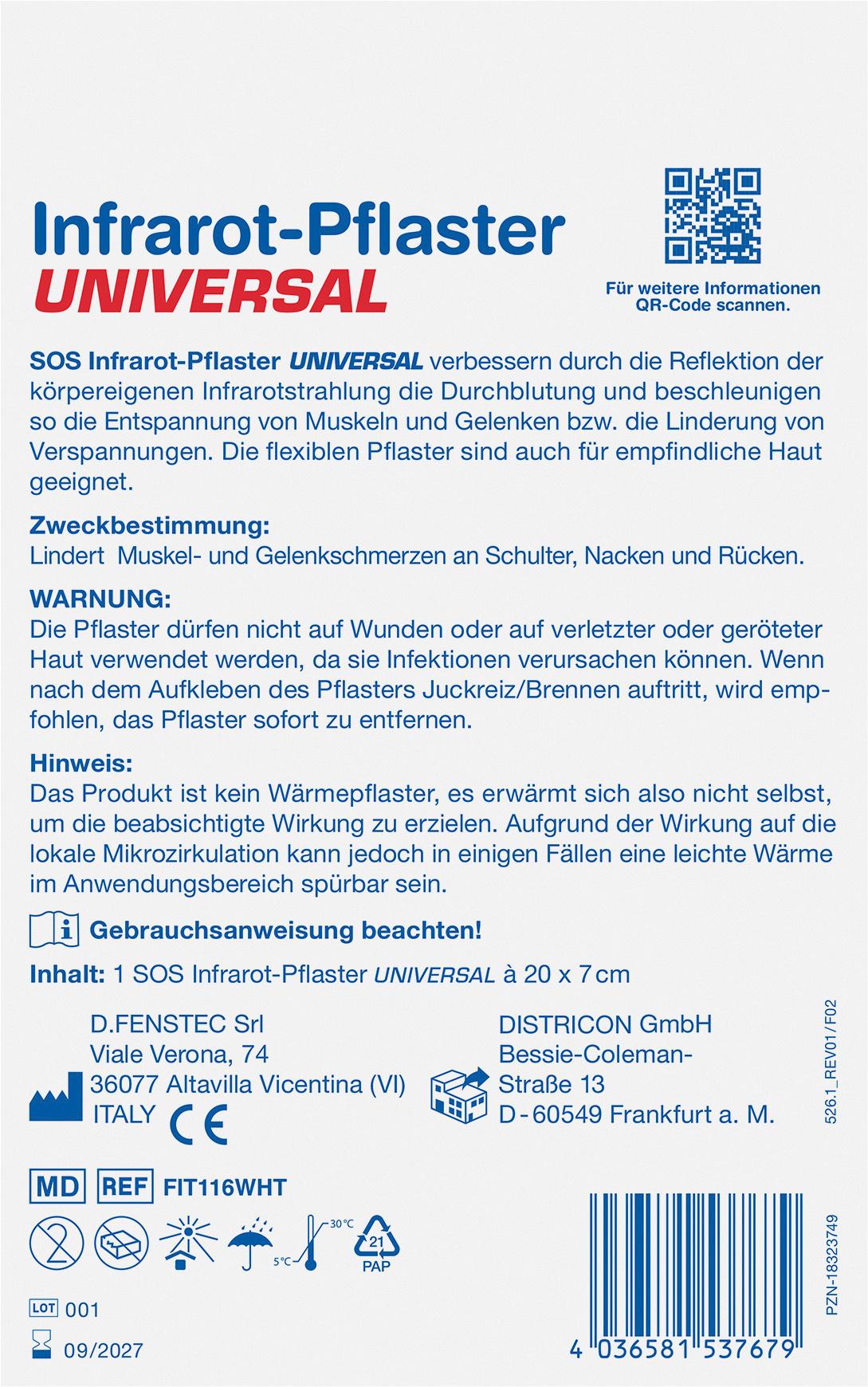 Produktbild SOS Infrarot-Pflaster Universal 2 von 2