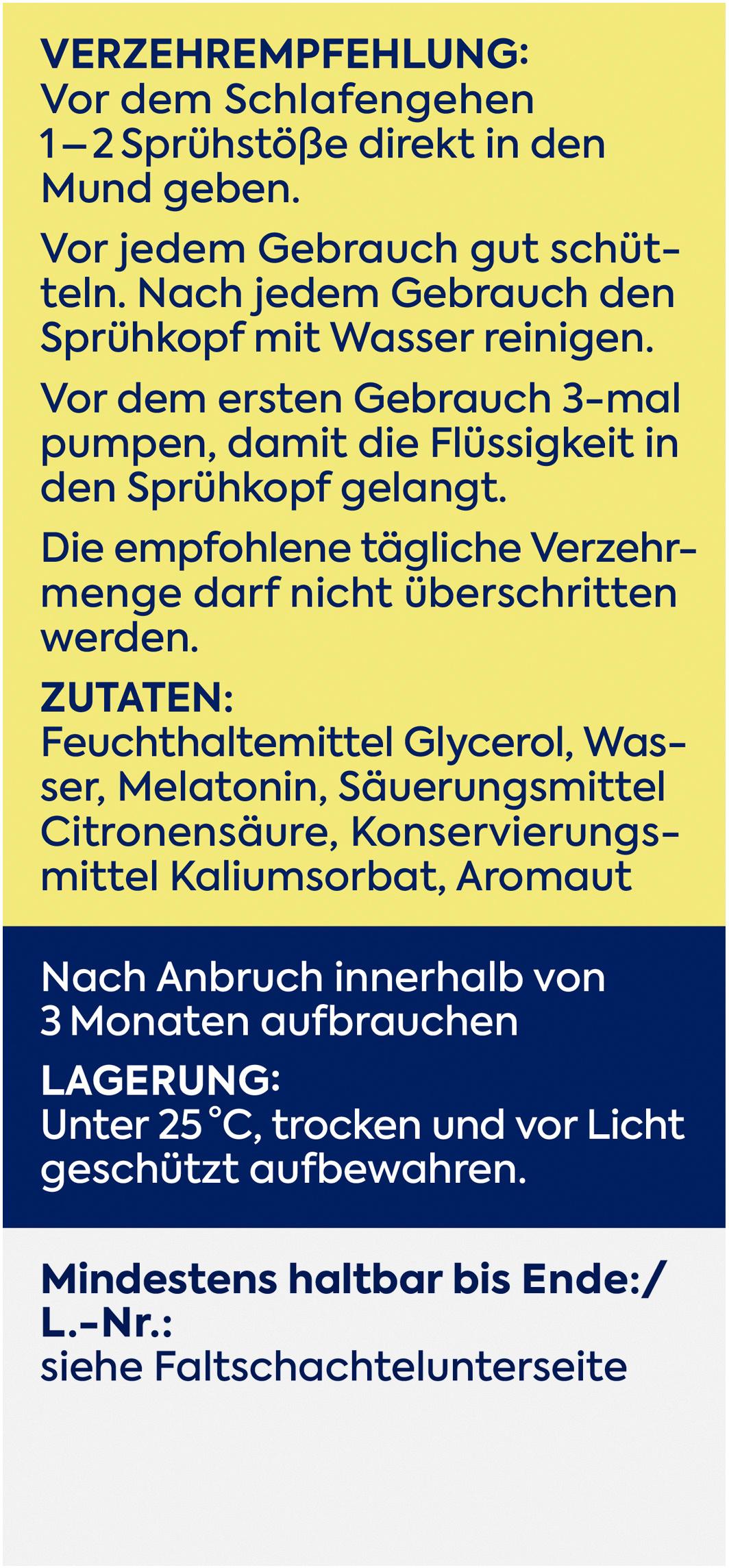 Produktbild Zirkulin Schneller einschlafen Melatonin Spray 5 von 6