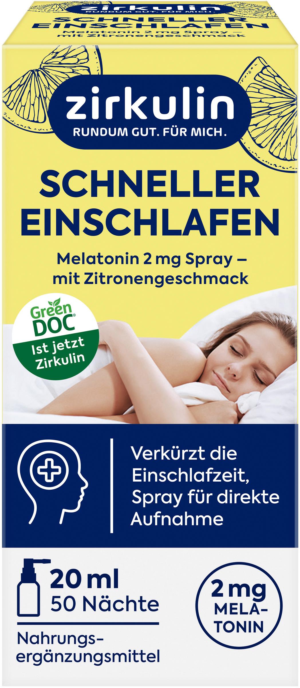 Zirkulin Schneller einschlafen Melatonin Spray
