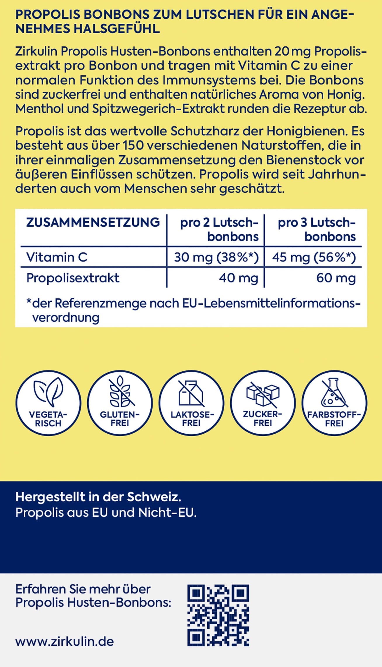 Produktbild Zirkulin Propolis Husten-Bonbons 2 von 6