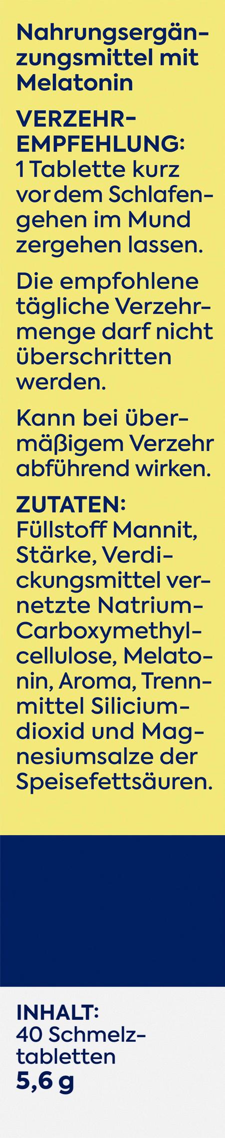 Produktbild Zirkulin Schneller einschlafen Melatonin Schmelztabletten 3 von 5