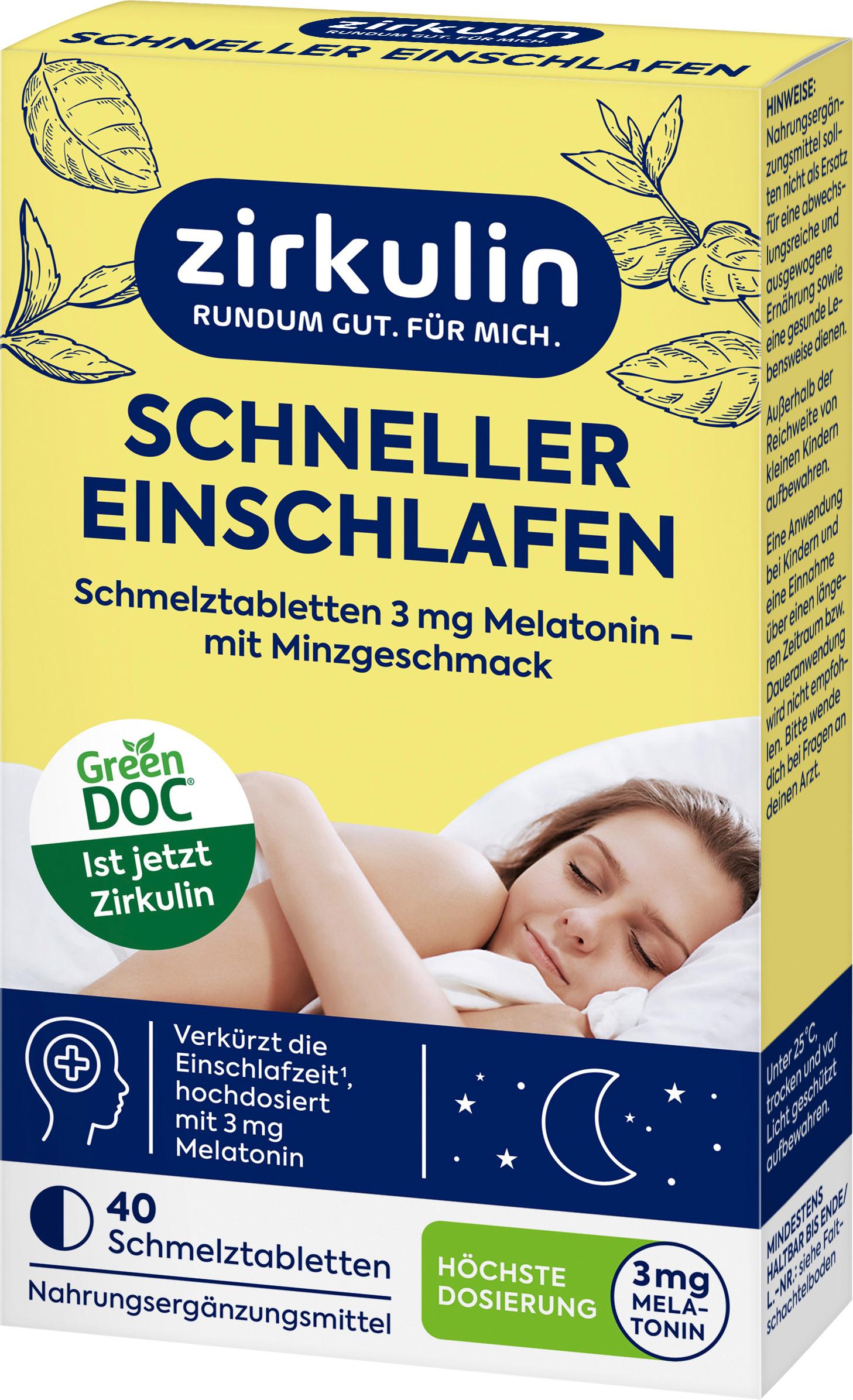 Produktbild Zirkulin Schneller einschlafen Melatonin Schmelztabletten 5 von 5