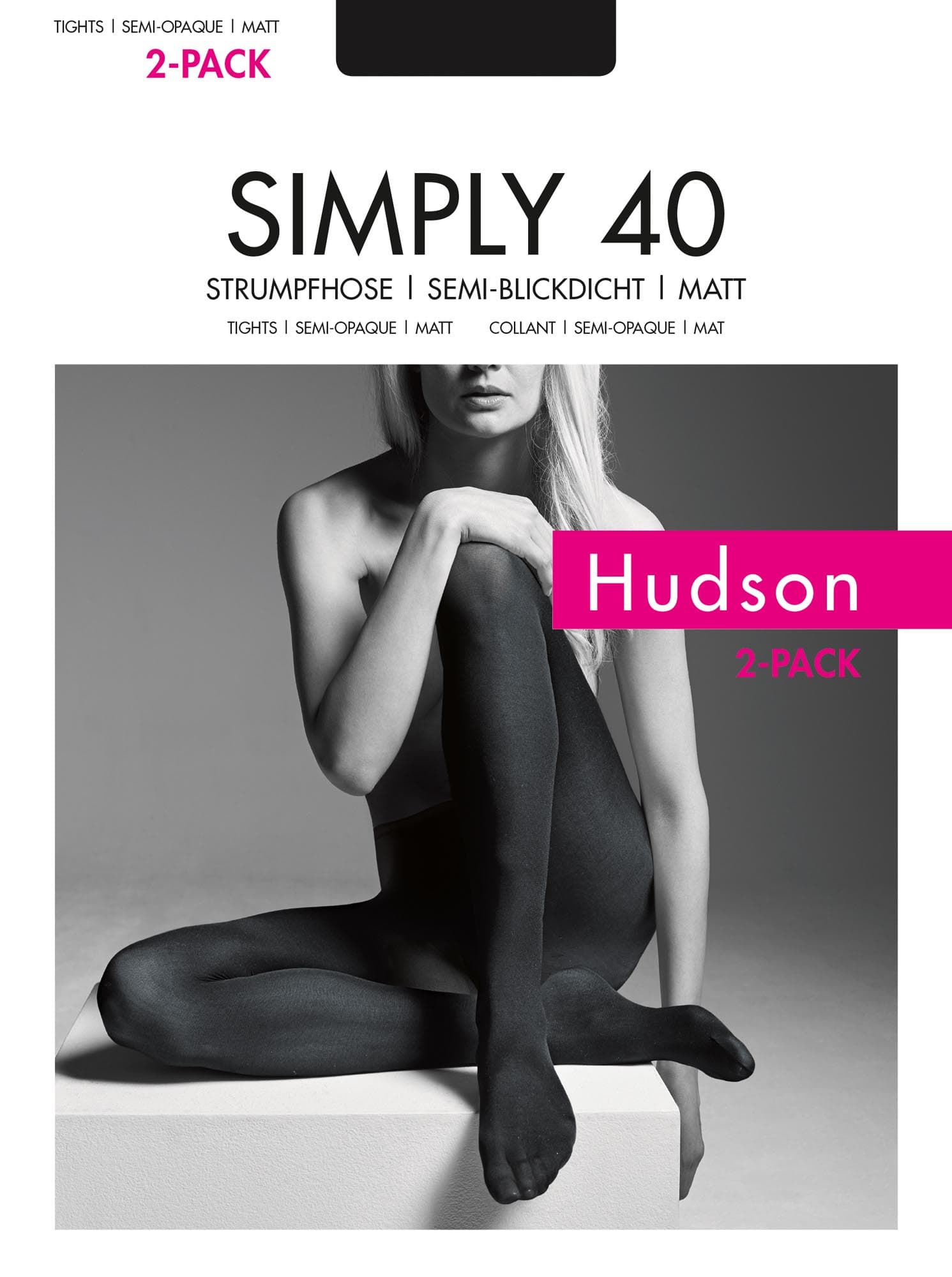 Produktbild Hudson Damen Feinstrumpfhose Simply 40 DEN 2er Pack 2 von 3