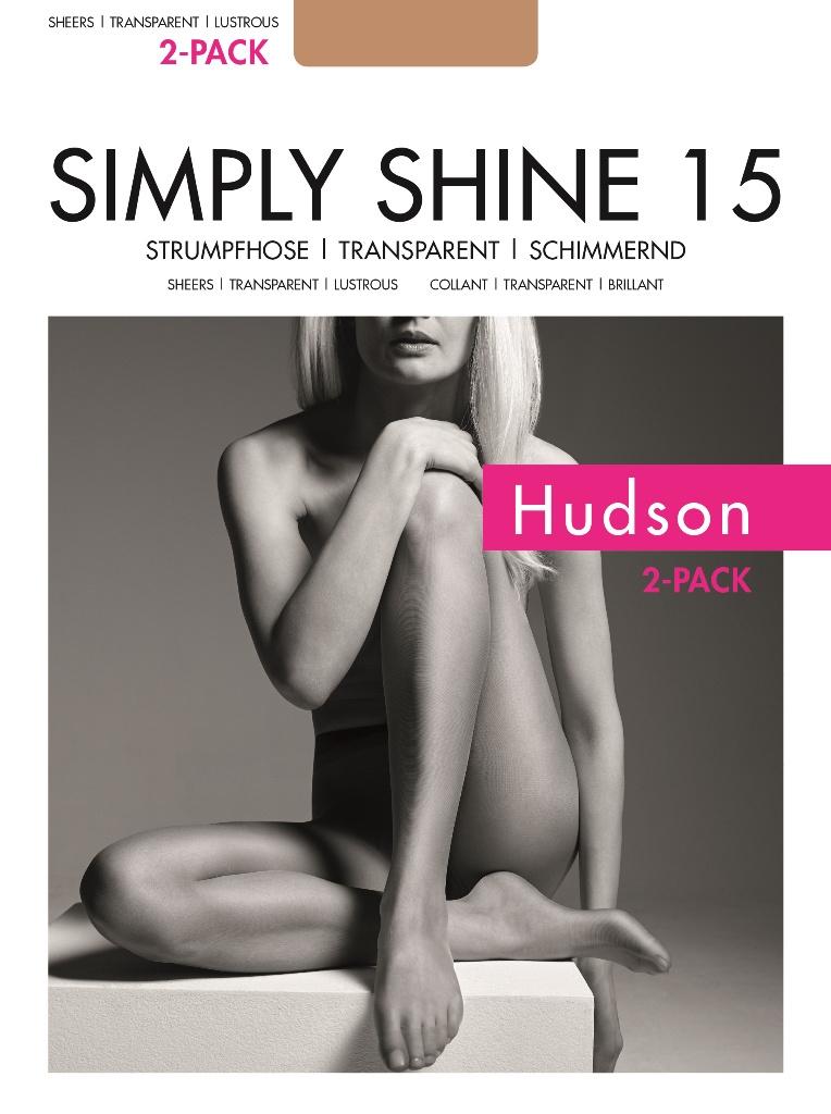 Produktbild Hudson Damen Feinstrumpfhose SIMPLY SHINE 15 DEN 2er Pack 2 von 3