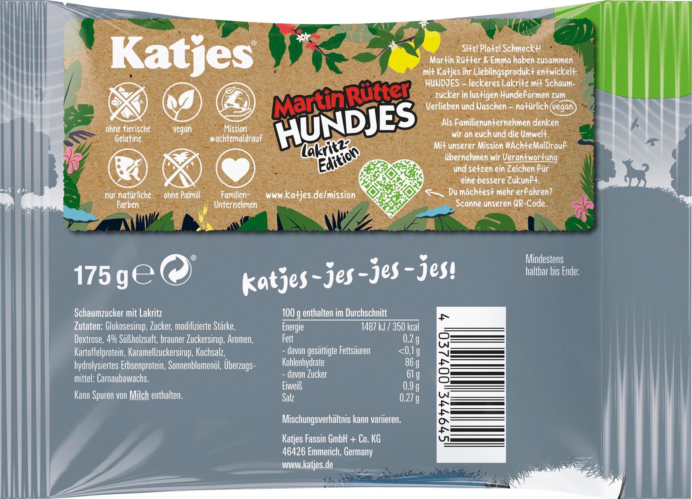 Produktbild Katjes Fruchtgummi Martin Rütter Hundjes vegan 2 von 2